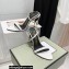 Tom Ford Heel 10.5cm Padlock Pointy Naked Sandals Leather White 2022