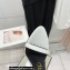 Tom Ford Heel 10.5cm Padlock Pointy Naked Sandals Leather White 2022
