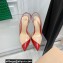 Gianvito Rossi Heel 10.5cm PLEXI PVC and Patent leather Slingback Pumps Red 2022