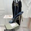 Tom Ford Heel 10.5cm Padlock Pointy Naked Sandals Denim Blue 2022