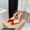 Gianvito Rossi Heel 10.5cm PLEXI PVC and Patent leather Slingback Pumps Red 2022