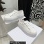 Celine Jane Low Lace-up Sneakers In Canvas And Calfskin White 2022