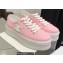 Celine Jane Low Lace-up Sneakers In Canvas And Calfskin Pink 2022