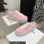 Celine Jane Low Lace-up Sneakers In Canvas And Calfskin Pink 2022