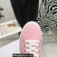 Celine Jane Low Lace-up Sneakers In Canvas And Calfskin Pink 2022