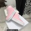 Celine Jane High Lace-up Sneakers In Canvas And Calfskin Pink 2022