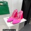 The Attico Heel 9.5cm Luz Slingbacks Satin Fuchsia 2022