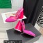 The Attico Heel 9.5cm Luz Slingbacks Satin Fuchsia 2022