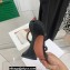 Amina Muaddi Heel 9.5cm Crystals Gilda Sandals Satin Black 2022