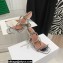Amina Muaddi Heel 9.5cm Crystals Gilda Sandals Patent Silver 2022