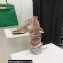 Amina Muaddi Heel 9.5cm Crystals Gilda Sandals Patent Silver 2022