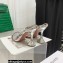 Amina Muaddi Heel 9.5cm Crystals Gilda Sandals Patent Silver 2022