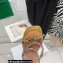 Amina Muaddi Heel 9.5cm Crystals Gilda Sandals Patent Gold 2022