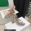 Amina Muaddi Heel 9.5cm Crystals Gilda Sandals Leopard Print 2022