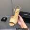 Chanel Heel Platform Sandals G38958 Leather Beige 2022