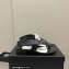 Chanel Pearl CC Logo Thong Sandals Black 2022