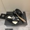 Chanel Pearl CC Logo Thong Sandals Black 2022