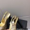 Chanel Heel Platform Slingbacks Glitter Gold 2022