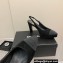 Chanel Heel Platform Slingbacks Velvet Black 2022