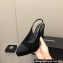 Chanel Heel Platform Slingbacks Velvet Black 2022
