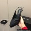 Chanel Heel Platform Slingbacks Glitter Black 2022