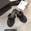 Chanel Chain Lambskin and Metal Thong Sandals G38210 Black 2022
