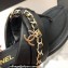 Chanel Chain Lambskin and Metal Thong Sandals G38210 Black 2022