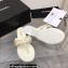 Chanel Chain Lambskin and Metal Thong Sandals G38210 White 2022