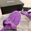 Chanel Chain Lambskin and Metal Thong Sandals G38210 Purple 2022