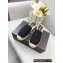 Prada Linen Logo Embroidered Espadrilles Slippers Black 2022