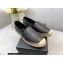 Saint Laurent Monogram Embroidered Espadrilles in Lambskin Black 2022