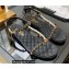 Chanel Chain Lambskin and Jewelry Flat Sandals G38916 Black 2022
