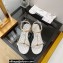Chanel Chain Lambskin and Jewelry Flat Sandals G38916 White 2022
