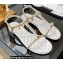 Chanel Chain Lambskin and Jewelry Flat Sandals G38916 White 2022