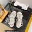 Chanel Chain Lambskin and Jewelry Flat Sandals G38916 White 2022