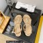 Chanel Chain Lambskin and Jewelry Flat Sandals G38916 Beige 2022