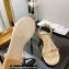 Chanel Chain Lambskin and Jewelry Flat Sandals G38916 Beige 2022