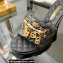 Chanel Heel 8.5cm Chain Lambskin and Jewelry Mules Black 2022