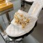 Chanel Heel 8.5cm Chain Lambskin and Jewelry Mules White 2022