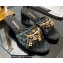 Chanel Heel 5cm Chain Lambskin and Jewelry Mules Black 2022