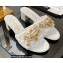 Chanel Heel 5cm Chain Lambskin and Jewelry Mules White 2022