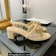 Chanel Heel 5cm Chain Lambskin and Jewelry Mules Beige 2022