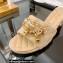 Chanel Heel 5cm Chain Lambskin and Jewelry Mules Beige 2022