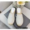Prada Linen Logo Embroidered Espadrilles Slippers White 2022