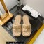 Chanel Chain Around Lambskin and Jewelry Flat Mules Beige 2022
