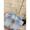 Chanel CC Logo and Bow Sandals Light Blue 2022