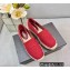 Prada Linen Logo Embroidered Espadrilles Red 2022