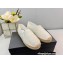 Prada Linen Logo Embroidered Espadrilles White 2022