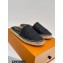 Louis Vuitton Perforated Calf Leather Starboard Flat Espadrilles Slippers Black 2022