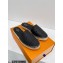 Louis Vuitton Perforated Calf Leather Starboard Flat Espadrilles Slippers Black 2022